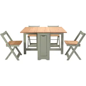 Palmateer 4 - Person Dining Set Sage Green