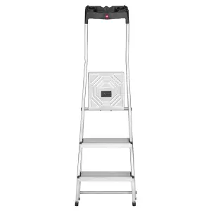 Hailo L60 Aluminium Step Ladders - 3 Treads