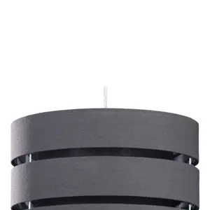 Trio Dark grey Pendant Light shade (D)35cm