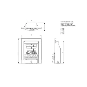 Focal Point Soho multi flue Black Manual control 3.1kW Gas Fire