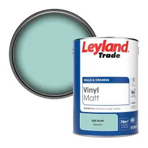 Leyland Trade Vinyl Matt Walls & Ceilings Emulsion Paint Salt Scrub (PPG1230-3) 5L