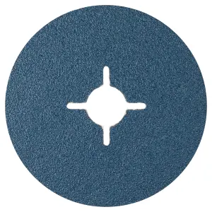 Bosch Professional Fibre Sanding Disc R574 - Best for Metal (D 115mm, G 60)