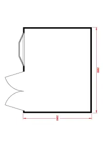 Shire Sandringham 10x10 ft & 1 window Apex Wooden Summer house - Assembly service included