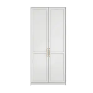 AUSTEN WHITE 2 DOOR WARDROBE (2 PACKS)