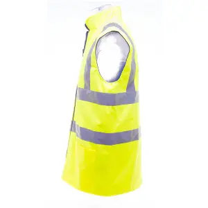 Yoko Mens Workwear Hi-Vis Reversible Fleece Vest / Jacket