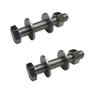 10 x Set Screw Bolts M12 x 25mm, Washers & Nuts,