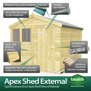 DIY Sheds 6x14 Apex Security Shed - Double Door