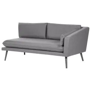 Outdoor Upholstered Sofa Garden Sofa LORETELLO Polyester Grey 4 Seater