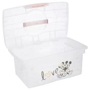 Keeeper Minnie Traveller Organising Storage Box with Lid Nordic Pink