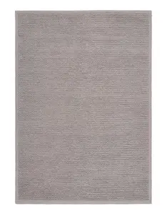 Warm Grey Wool Modern , Plain Rug Easy to clean Living Room and Bedroom-160cm X 230cm