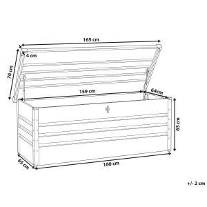 Beliani Storage Box Blue CEBROSA