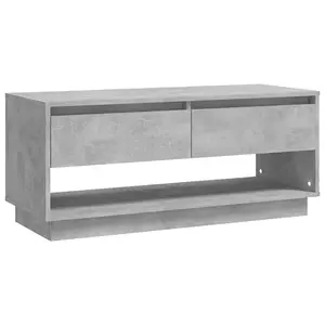 Berkfield TV Cabinet Concrete Grey 102x41x44 cm Engineered Wood