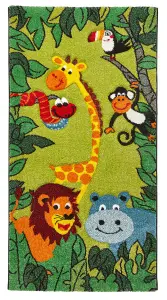 Green Kids Modern Pictorial Animal Graphics Easy to Clean Rug for Living Room Bedroom and Dining Room-120cm X 170cm