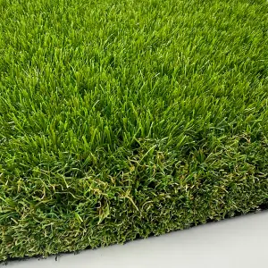 SUPREME 50mm ARTIFICIAL GRASS - 2M X 23M - Natural and Realistic Looking Fake Astro Lawn Turf