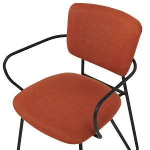 Set of 2 Dining Chairs ELKO Orange