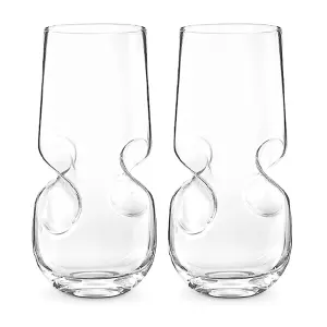 Original Products Final Touch Bubbles Seltzer Bubbly Beverage Glasses 500ml Set of 2 Clear