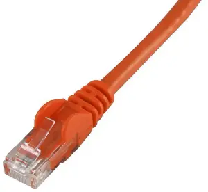 PRO SIGNAL - 0.2m Orange Cat6 Snagless UTP Ethernet Patch Lead