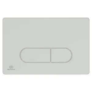 Ideal Standard Oleas P1 Wall-mounted Chrome effect Dual Flushing plate (H)154mm (W)234mm