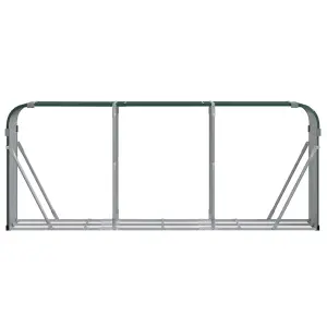 Log Holder Green 234x45x100 cm Galvanised Steel