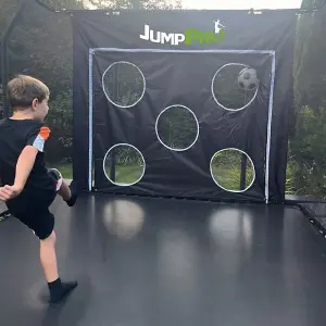 JumpPRO Trampoline Goal (Small) - The Only Trampoline Football Goal in the World