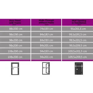 Tosca Front Door Anthracite / Right Handing / 200cm H x 98cm W x 7cm D