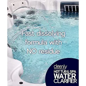 Cleenly Hot Tub & Spa Water Clarifier - Transforms Cloudy, Dull Looking Water- 15 litres