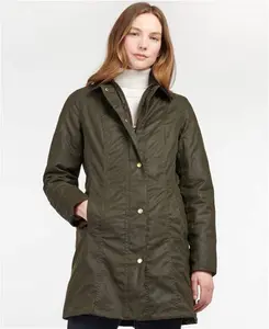 Barbour Belsay Waxed Jacket Olive 18