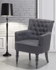 Armchair ALESUND Fabric Dark Grey