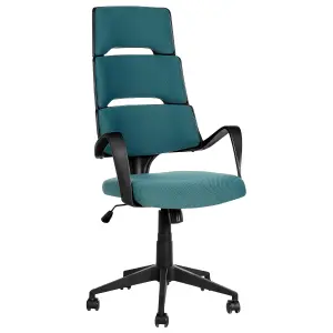 Beliani Modern Office Chair Blue GRANDIOSE