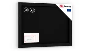 ALLboards Black chalkboard 70x50 cm cm wooden frame color black