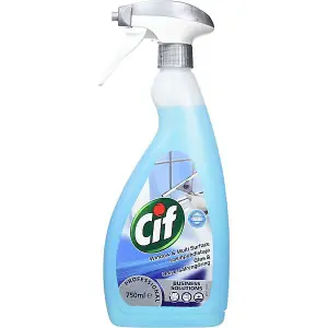 Cif Professional Window & Multi Surface Cleaner Spray 750ml (Pack of 6)