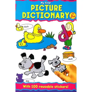 Alligator My First Picture Dictionary Sticker Book Multicoloured (One Size)