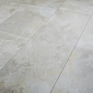 Shaded slate Beige Matt Porcelain Indoor Wall & floor Tile Sample