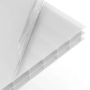 High Impact AntiFog 16mm Opal Polycarbonate Sheet SkyGlaze - UV Protected Panel - 850x2000mm