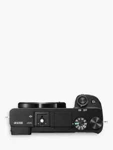 Sony A6100 Compact System Camera With 16-50mm OSS Lens & 55-210mm OSS Lens, 4K Ultra HD, 24.2MP, Wi-Fi, Bluetooth, NFC, EVF, 3" Tilting Touch Screen,