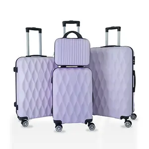 Purple 4PCS Travel Luggage Suitcase Set