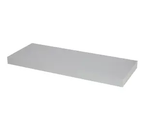 GoodHome Cusko Grey Rectangular Floating shelf (D)23.5cm