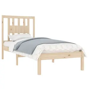 Berkfield Bed Frame Solid Wood Pine 90x200 cm