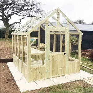 22 X 8 Pressure Treated Tongue And Groove Greenhouse + Bench