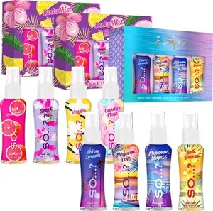 So… Summer Escapes & Body Mist By So… Womens Gift Sets Bundle, Body Mist Fragrance Spray (4X50ml) Pack Of 3