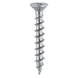 TIMCO Window Fabrication Screws Countersunk with Ribs PH Single Thread Gimlet Point Zinc - 4.3 x 25