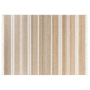 Jute Area Rug 160 x 230 cm Beige and White TALPUR