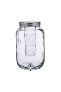 Home Made 7.5 Litre Glass Infuser Drinks Dispenser