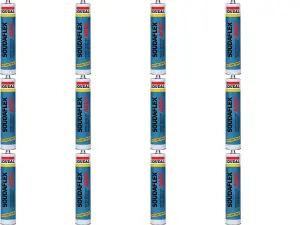 Soudal Soudaflex 40 FC Polyurethane Sealant/Adhesive White 310ml (Pack of 12)