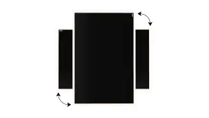 ALLboards Black chalkboard 60x40 cm wooden frame color white