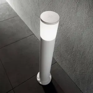 Luminosa Amelia 1 Light Outdoor Bollard Light White IP55, E27