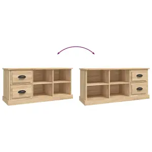 Berkfield TV Cabinet Sonoma Oak 102x35.5x47.5 cm Engineered Wood