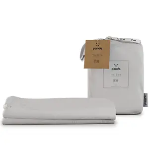 100% Bamboo Bedding Fitted Sheet (2-Pack) Pure White Cot/Cotbed