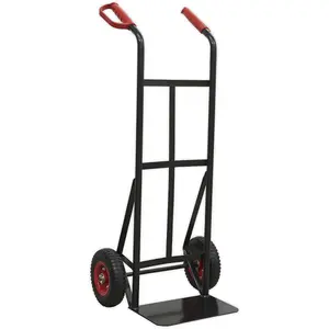 200kg Capacity Heavy-Duty Sack Truck with PU Tyres and D-Shaped Handle Grips