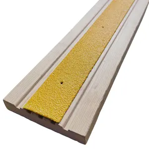 50mm Wide Non-Slip Anti-Skid Decking Strips - Safety and Style for Outdoor Space - YELLOW yellow 1200mmx50mm - x4